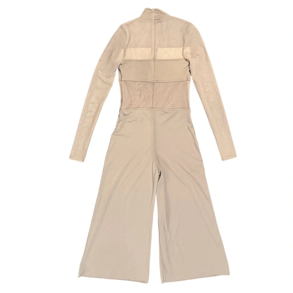 Balera Tan Mesh Culotte Unitard MC Contemporary Dance Costume